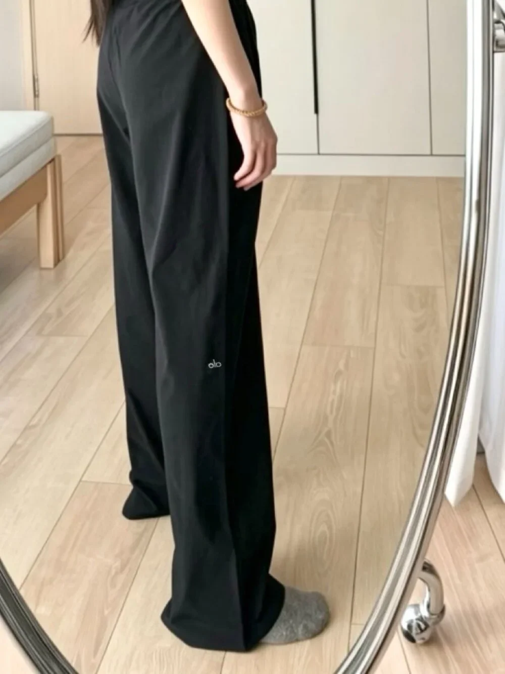 💕ALO Black Casual/Straight Leg Suit Up Trouser（Regular 30”inch）NWT
